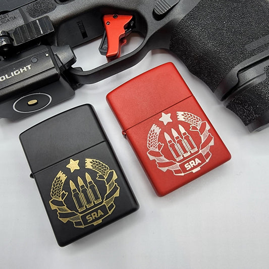 SRA Official Engraved Lighter
