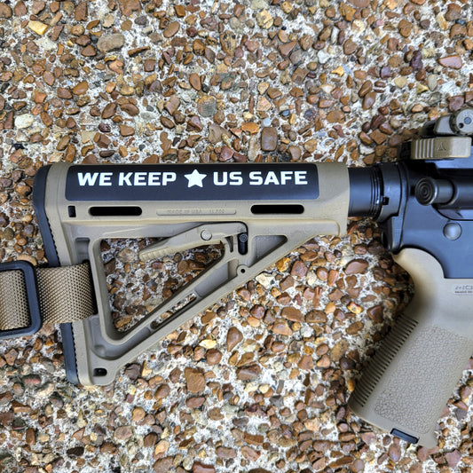 We Keep Us Safe Minimalist Sticker