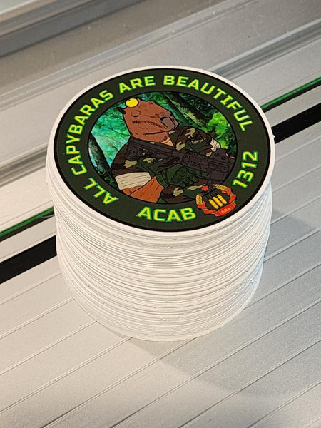 “All Capybaras Are Beautiful” Northeast Ohio sticker pack